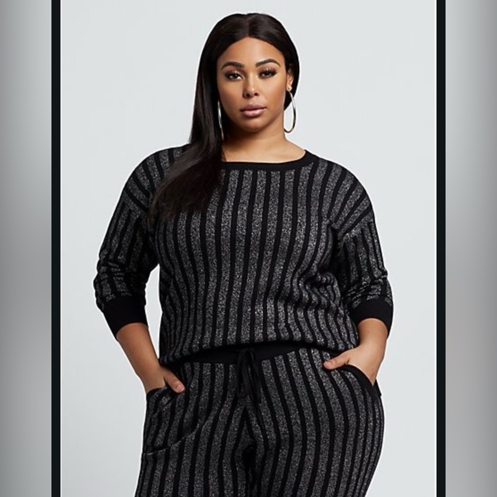 Fashion To Figure Adina Metallic And Black 1